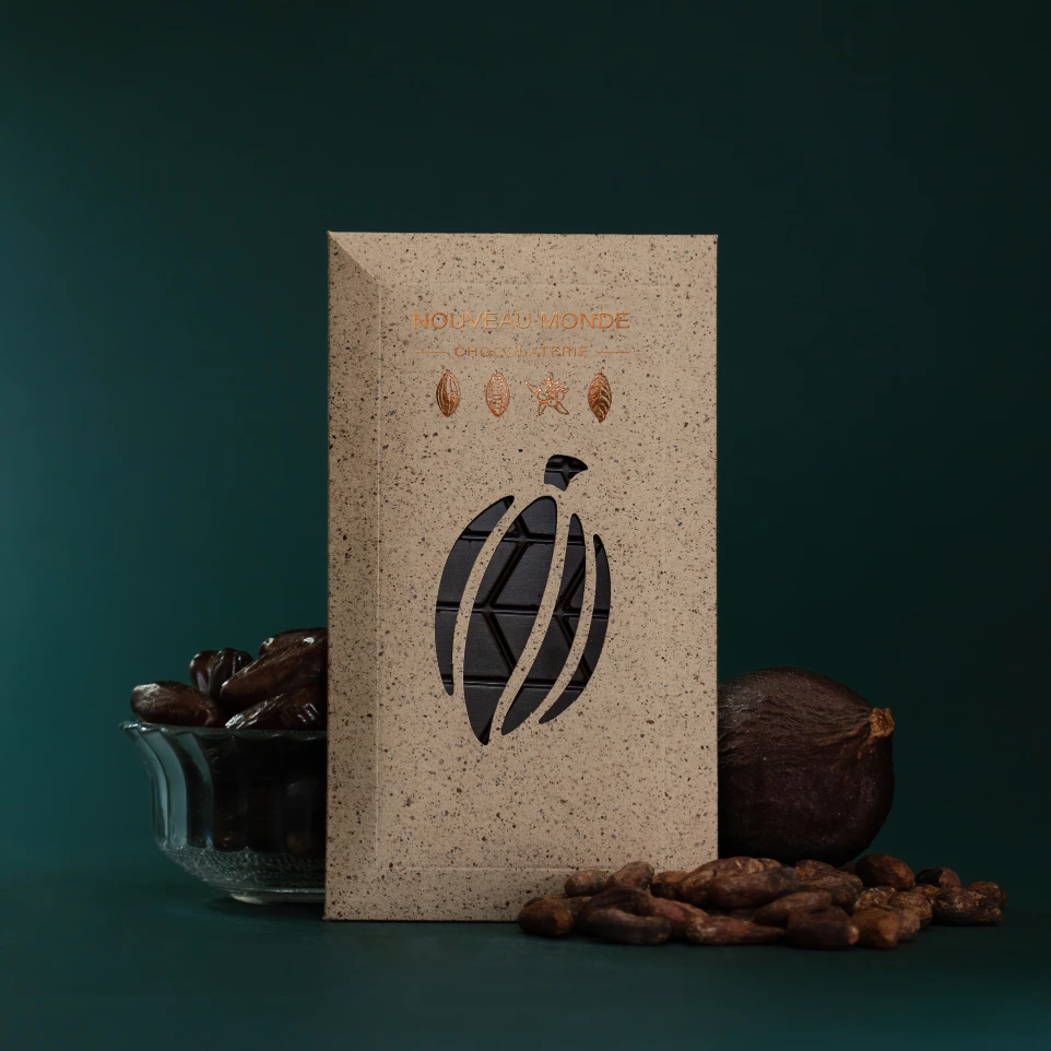 Tablette noir CRU 86% - Poudre de datte