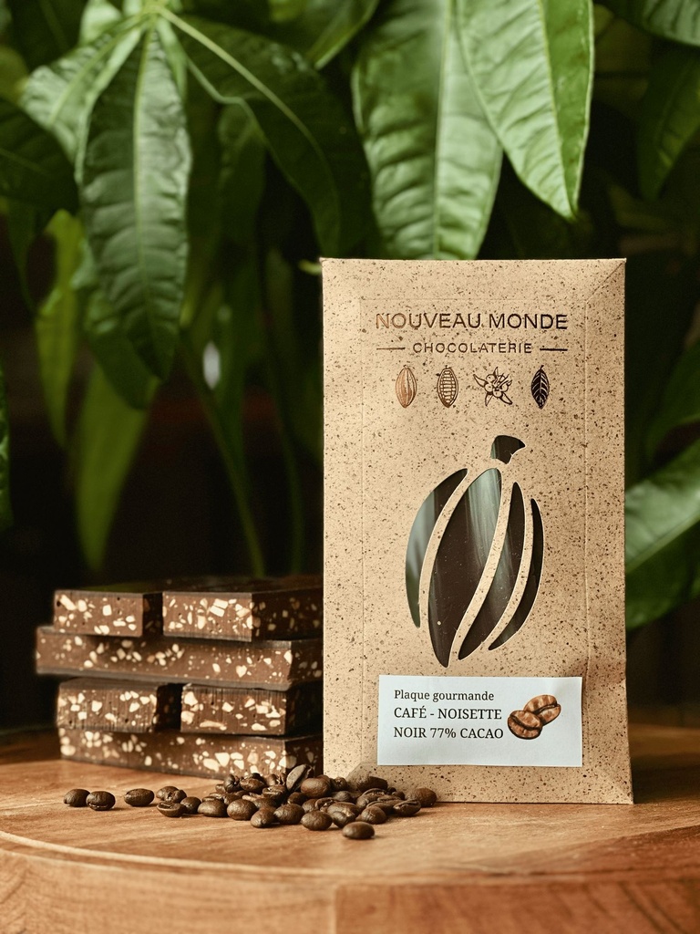 Café, noir & noisette - Plaque gourmande